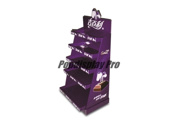 Purper POP de Vertoningen 3D Embleem 5 van het Douanekarton Rij voor Melkchocola
