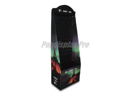Promotional Cardboard Power Wing Display For Sports Track Suit Litho-Graphic Printed
