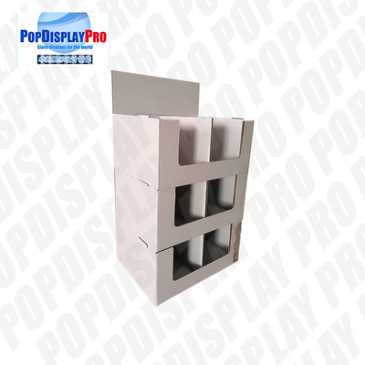 Store Seasonal 2-Tier Cardboard Quarter Pallet Display Stand To Promote Chocolates Snacks