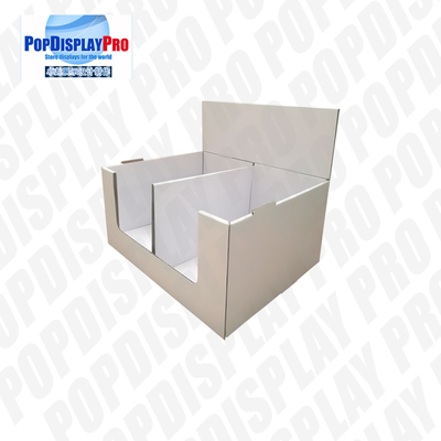 Store Seasonal 2-Tier Cardboard Quarter Pallet Display Stand To Promote Chocolates Snacks