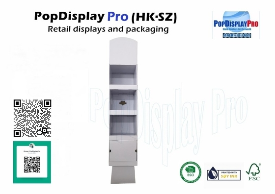 In de winkel Custom Branding kartonnen vloer display voor voedsel en snoephandel